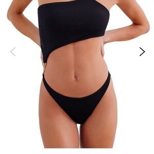 Black Asymmetrical Bikini by Vix Sienna Deise